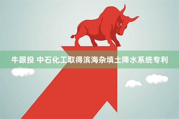 牛跟投 中石化工取得滨海杂填土降水系统专利