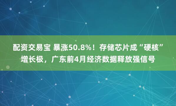配资交易宝 暴涨50.8%！存储芯片成“硬核”增长极，广东前4月经济数据释放强信号