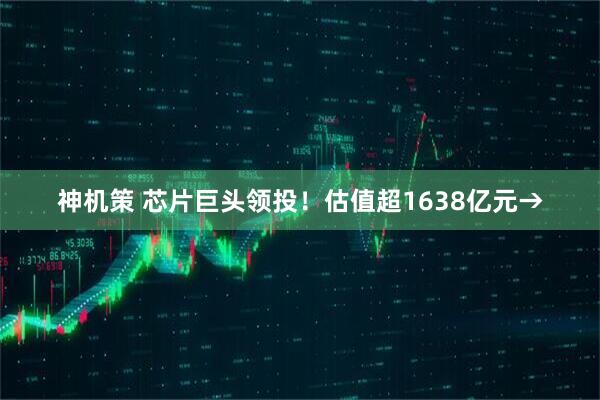 神机策 芯片巨头领投！估值超1638亿元→